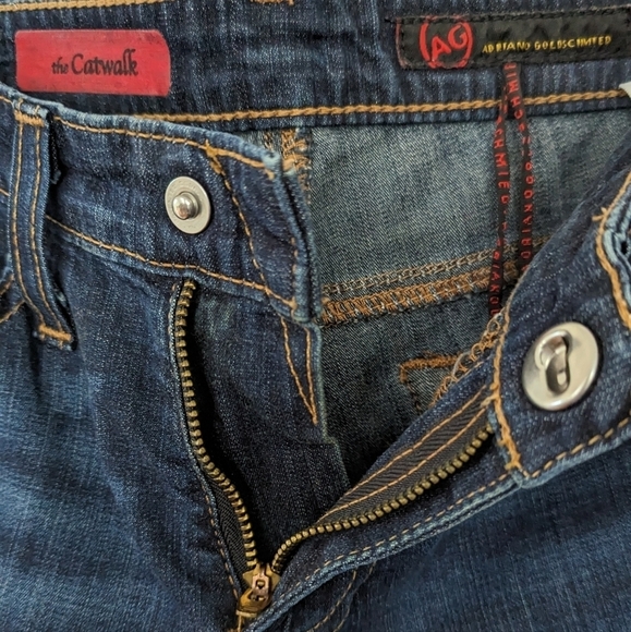 Adriano Goldschmied AG The Catwalk Straight Leg Dark Wash Denim Jeans Size 24 R - Picture 5 of 15